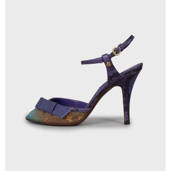 Louis Vuitton Limited Edition Purple Flash Jokes Sandals Sz.37 - Picture 1 of 5